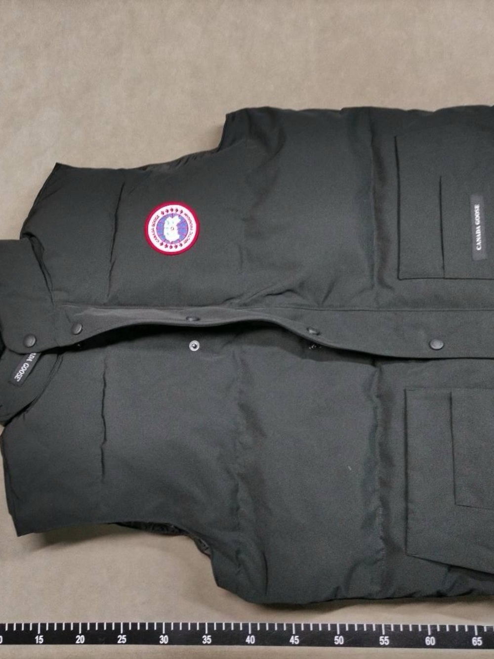 Canada Goose Black Jacket with Red Logo Patch